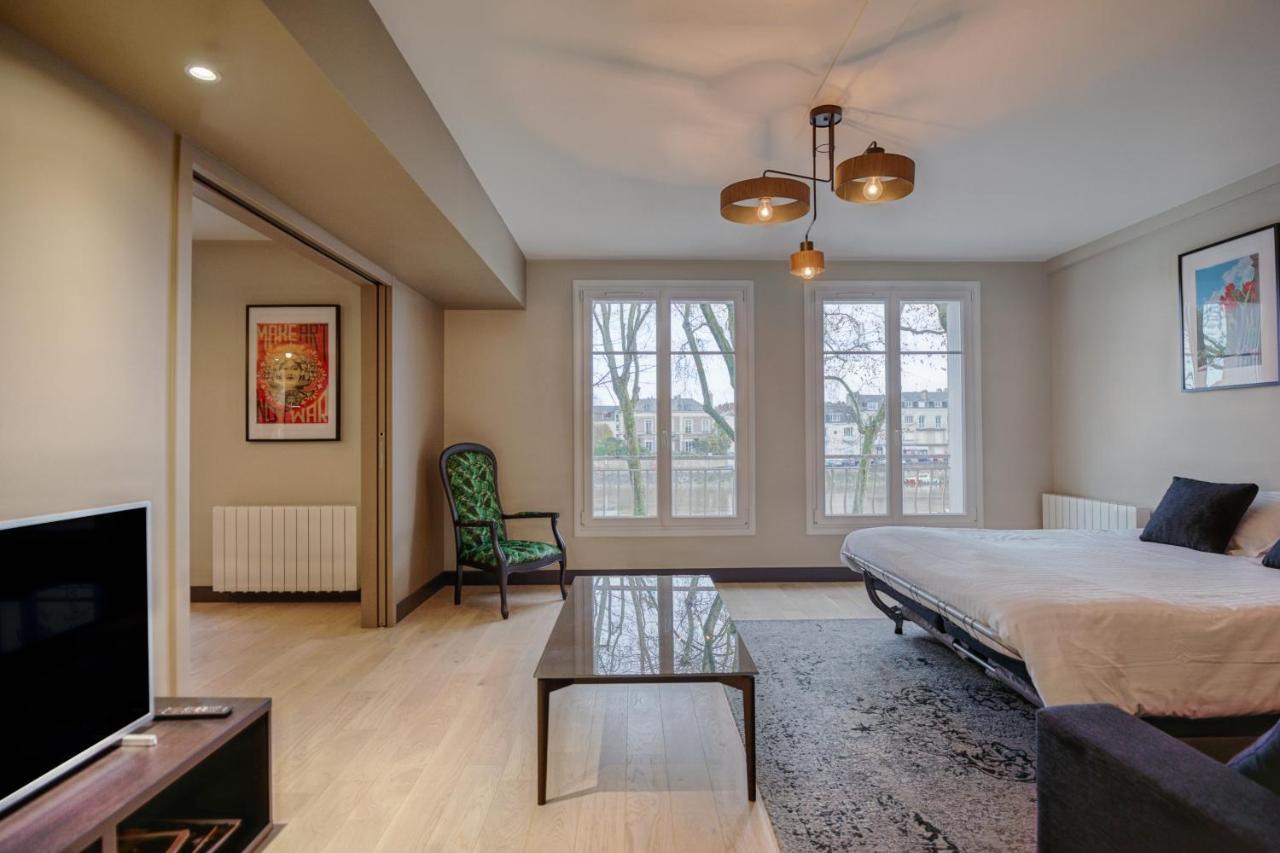 Le Gambetta - T3 Standing Avec Parking, Wifi, Netflix Apartment ลาวาล ภายนอก รูปภาพ